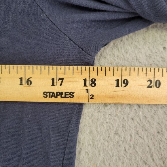 Nike Sportswear Shirt Mens S Blue Long Sleeve Athleisure Spell Out Logo - Picture 8 of 9